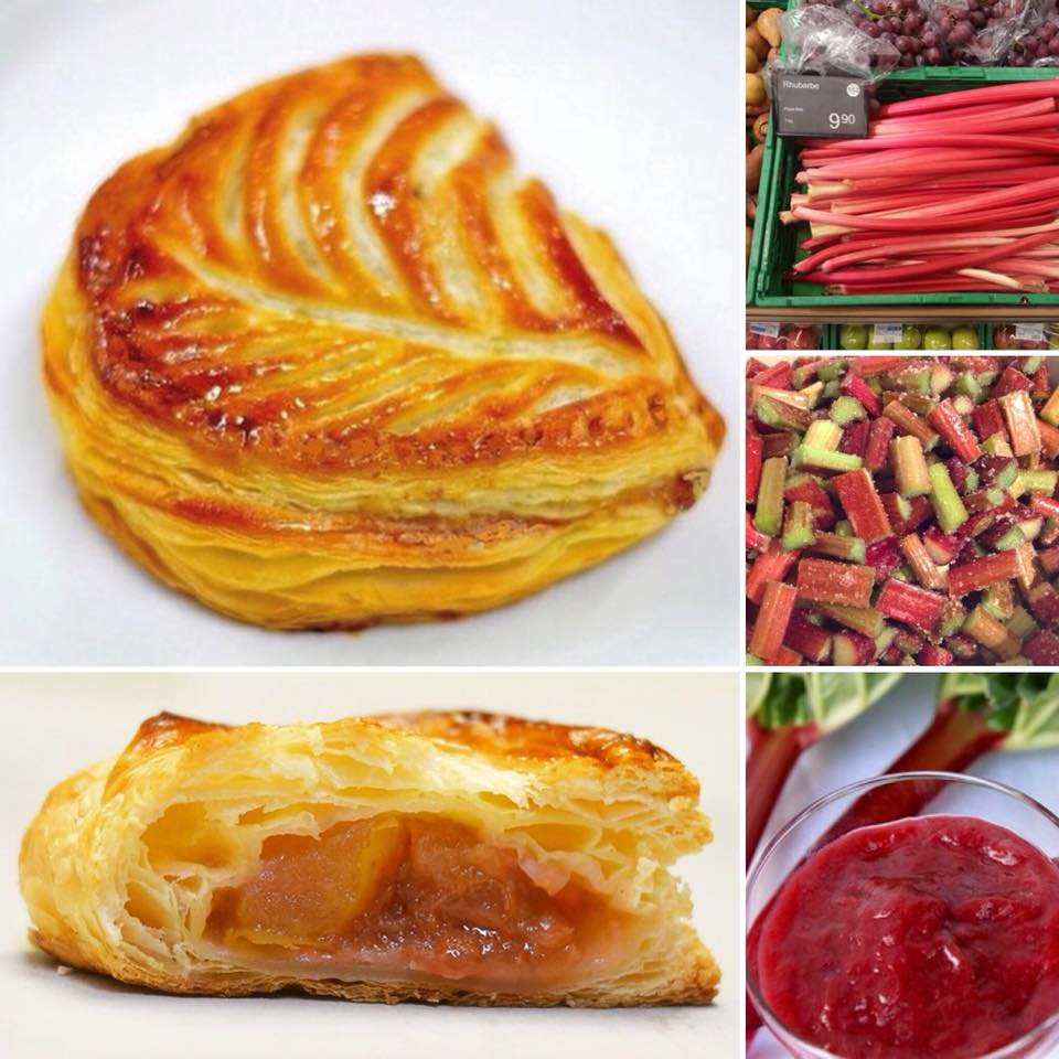 【アップルパイ】リンゴとリュバーブのパン画像