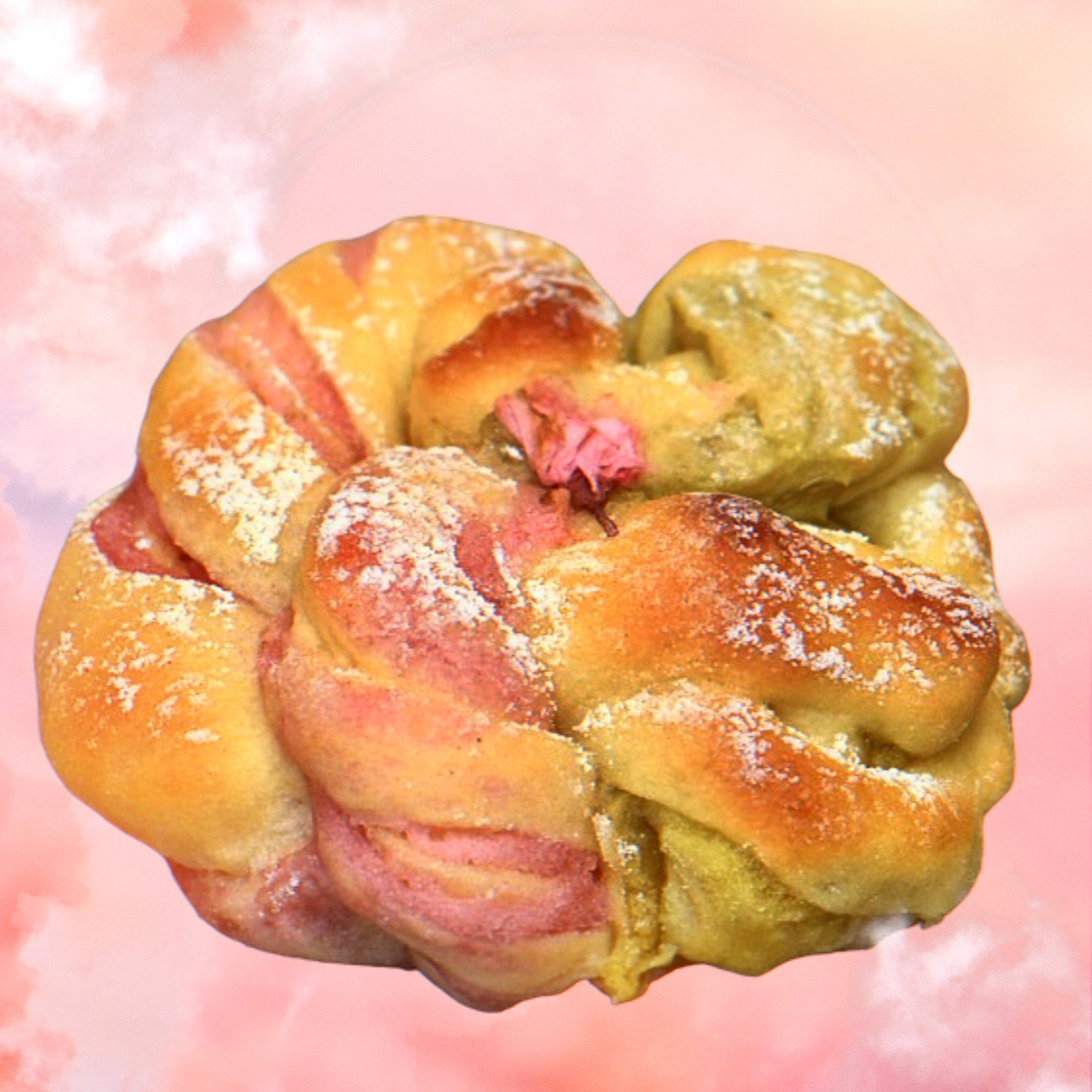 桜うぐいす餡ぱんのパン画像