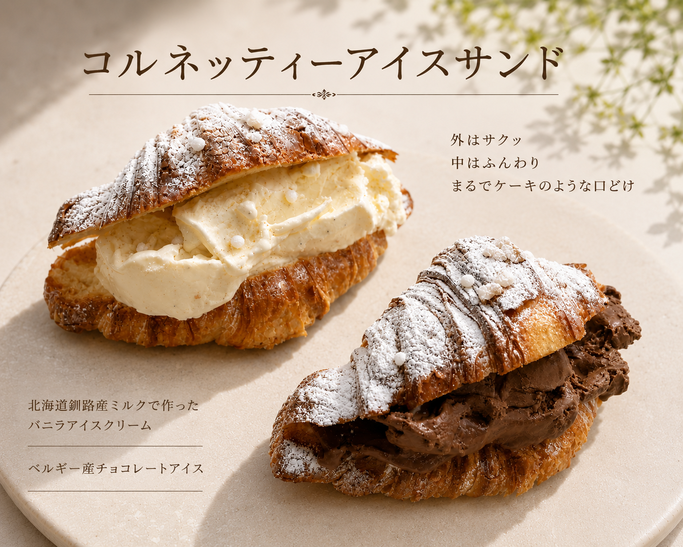 夏限定！コルネッティ・コンジェラート（アイスパン）のパン画像